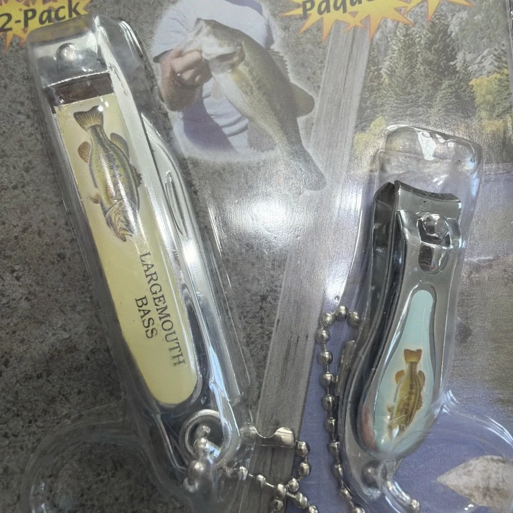 VTG 2006 Rivers Edge Fisherman's Clippers 2-Pack Crappie Design Dead Stock